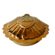Brass Haldi kumkum Box karanda / Kankavati (oyester shaped), Length 4.5 Inches (₹740)